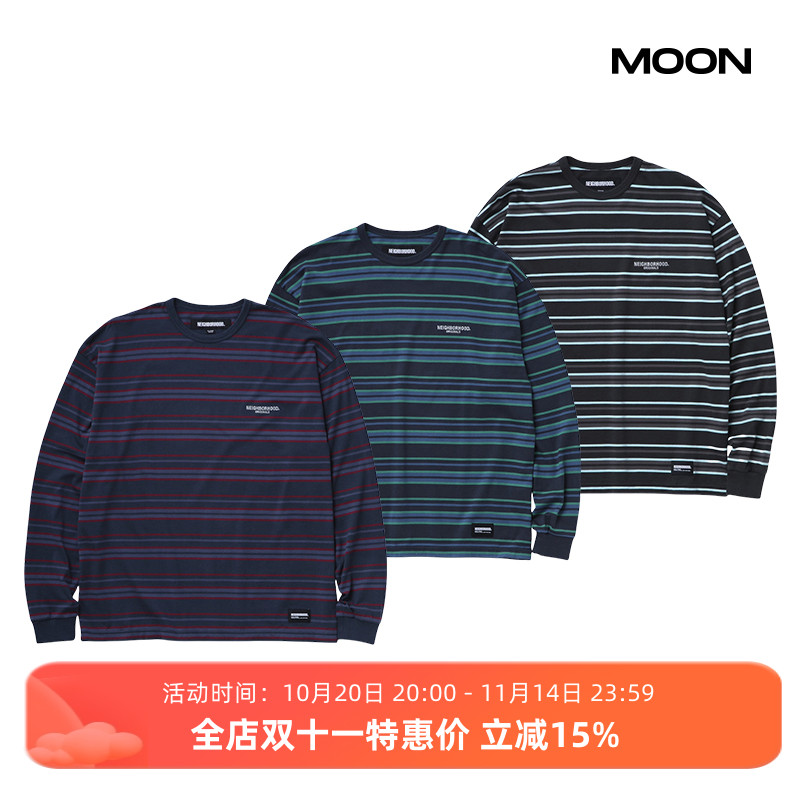 现货 NEIGHBORHOOD NH . TEE LS-3 logo长袖T恤 25SS