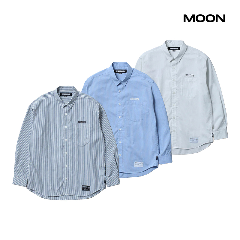 NEIGHBORHOOD条纹长袖衬衫