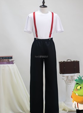 The Bad Guys坏蛋联盟cos食人鱼短袖套装cosplay舞台扮演服万圣节