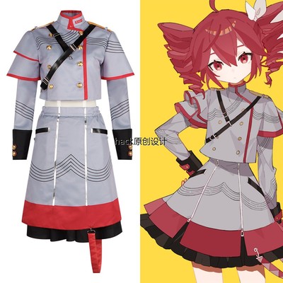 虚拟主播UTAU Synthesizer V 重音Teto COS服装女裙洋装