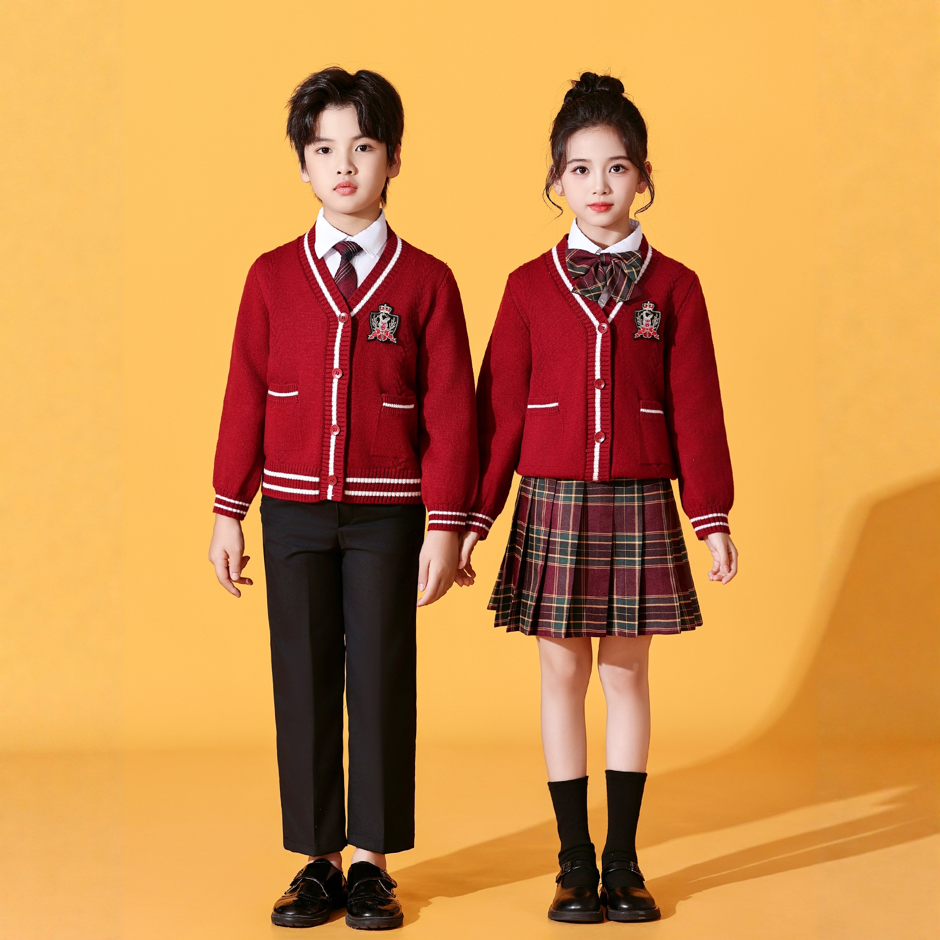 儿童合唱演出服秋冬套装