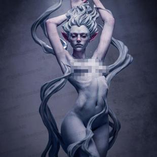 希腊神话 塞雷纳 3D打印模型STL手办非实物 216