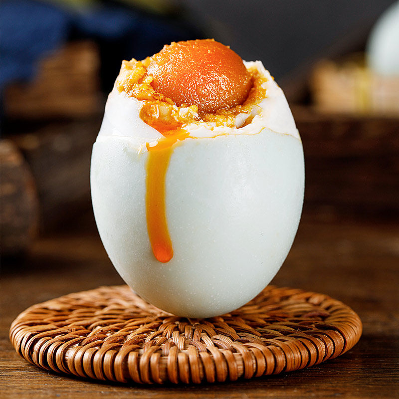 洞庭湖咸鸭蛋流油整箱20枚红心爆油熟咸蛋鸭蛋新鲜腌制盐蛋