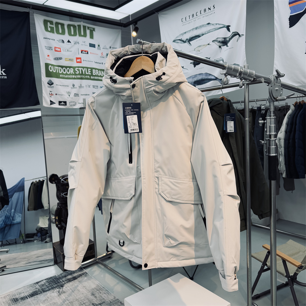 石墨烯热反射加厚保暖棉服外套