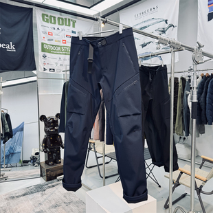 软壳裤 户外机能加绒保暖休闲裤 耐磨防风防泼水3D立裁男士 加厚款