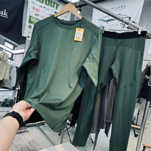 3D立裁大弹力动态保暖吸湿透气男士户外冰雪运动套装抓绒衣裤套装