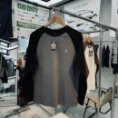 科技自发热双面德绒撞色插肩袖男女同款大弹力长袖圆领内搭抓绒衣