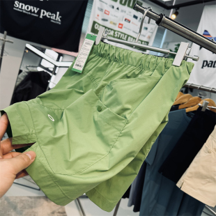 宽松短裤 0素平替 户外山系风棉感透气速干女士轻量防泼水夏季