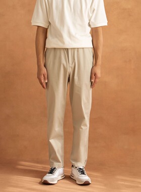 PUPP春秋RL风格纯棉四季款修身直筒百搭复古系带抽绳男士休闲长裤