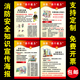 消防安全四个能力建设海报贴画三提示宣传画消防安全知识宣传挂图