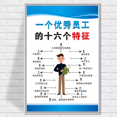 企业公司办公室文化墙贴海报