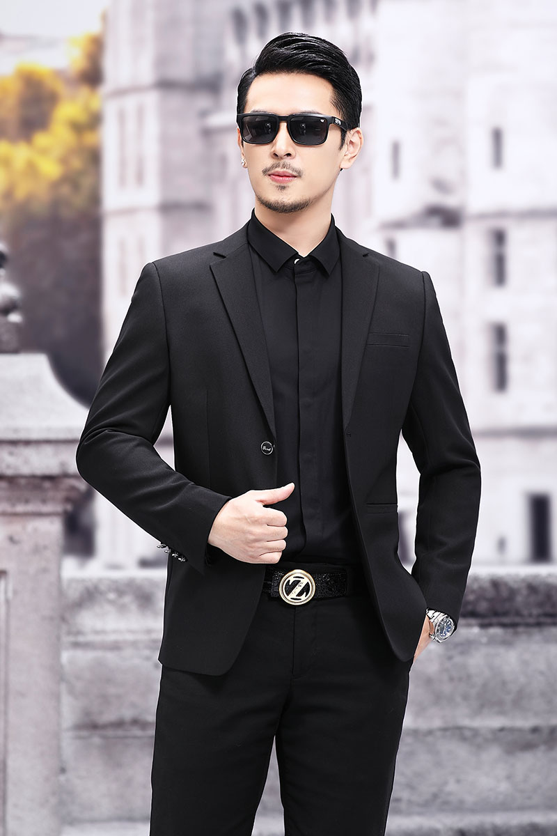 M3305钱塘2020-3秋冬男士帅气男士休闲西服外套修身小西装P145,男装西服,钱塘207-3