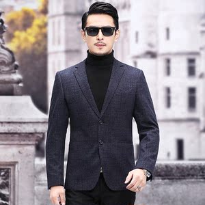 M3320钱塘2020-3秋冬男士帅气男士休闲西服外套修身小西装P145图片