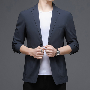 M2818钱塘2020-3秋冬男士帅气男士休闲西服外套修身小西装P190