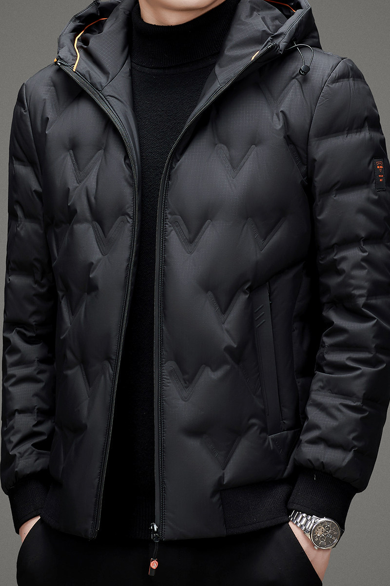 V1080钱塘2020-3冬季跑量男士休闲羽绒服连帽灰鸭绒保暖冬季P240,男装羽绒服,钱塘207-3