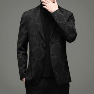 V9035钱塘2020-3春季男士潮牌精品新款印花西装长期款稳定P185图片