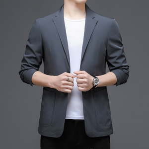 M28001钱塘2020-3秋冬男士帅气男士休闲西服外套修身小西装P190图片