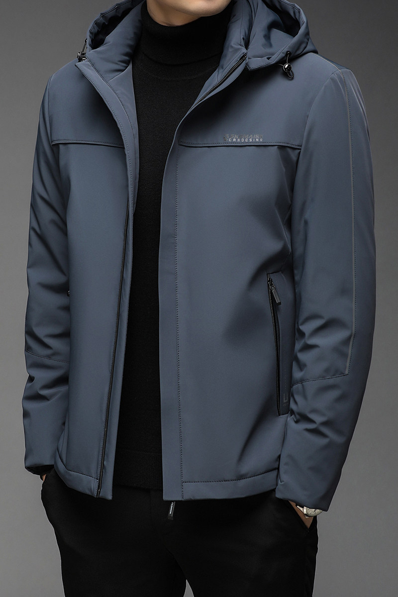 B21150钱塘2020-3冬季连帽男士羽绒服加厚商务纯色休闲外套P235,男装羽绒服,钱塘207-3