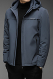 B21150钱塘2020-3冬季连帽男士羽绒服加厚商务纯色休闲外套P235，男装羽绒服，钱塘207-3