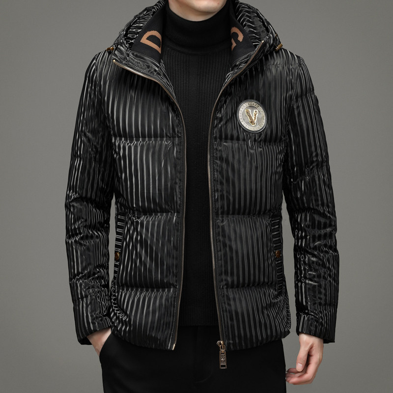 V0755钱塘2020-3冬季男士潮款羽绒服90白鸭绒外套保暖冬季P240，男装羽绒服，钱塘207-3