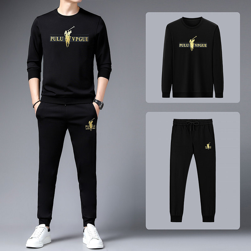 S保9612-2钱塘2020-3秋冬套装两件套长袖男士运动服P130图片