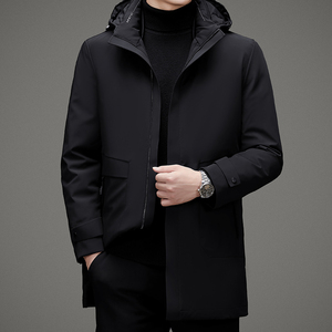 V1009钱塘2020-3冬季跑量休闲羽绒服连帽鸭绒保暖内胆可脱卸P310图片