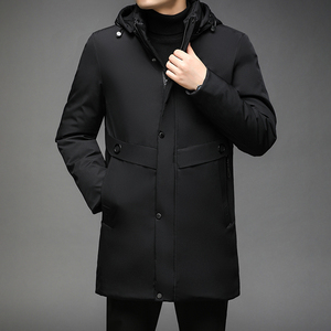 DMF1905钱塘2020-3冬季男士棉衣中长款连帽XL-5XL基础款P115图片