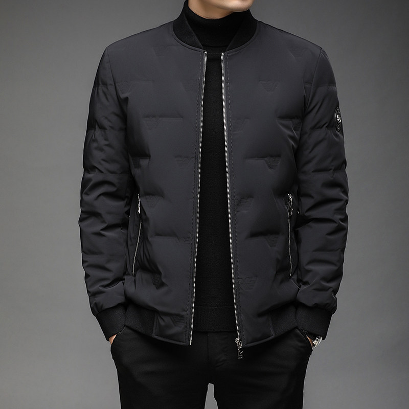 B8229钱塘2020-3冬季立领男士羽绒服90白鸭绒中年商务休闲P235图片