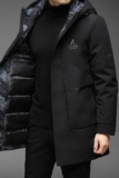 B04钱塘2020-3冬季男士羽绒服90白鸭绒连帽休闲中长款外套P275，男装羽绒服，钱塘207-3