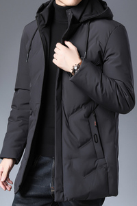 N1988钱塘2020-3跑量冬季男棉服加厚保暖休闲中年大码连帽P100图片