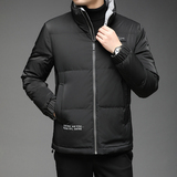 B2106钱塘2020-3冬季纯色男士羽绒服90白鸭绒立领休闲纯色P265，男装羽绒服，钱塘207-3