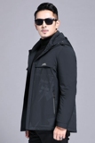 B2126钱塘2020-3冬季连帽男士羽绒服90白鸭绒中年商务休闲P255，男装羽绒服，钱塘207-3