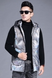 B9828钱塘2020-3冬季男士羽绒服90白鸭绒加厚马甲连帽休闲P170，男装羽绒服，钱塘207-3