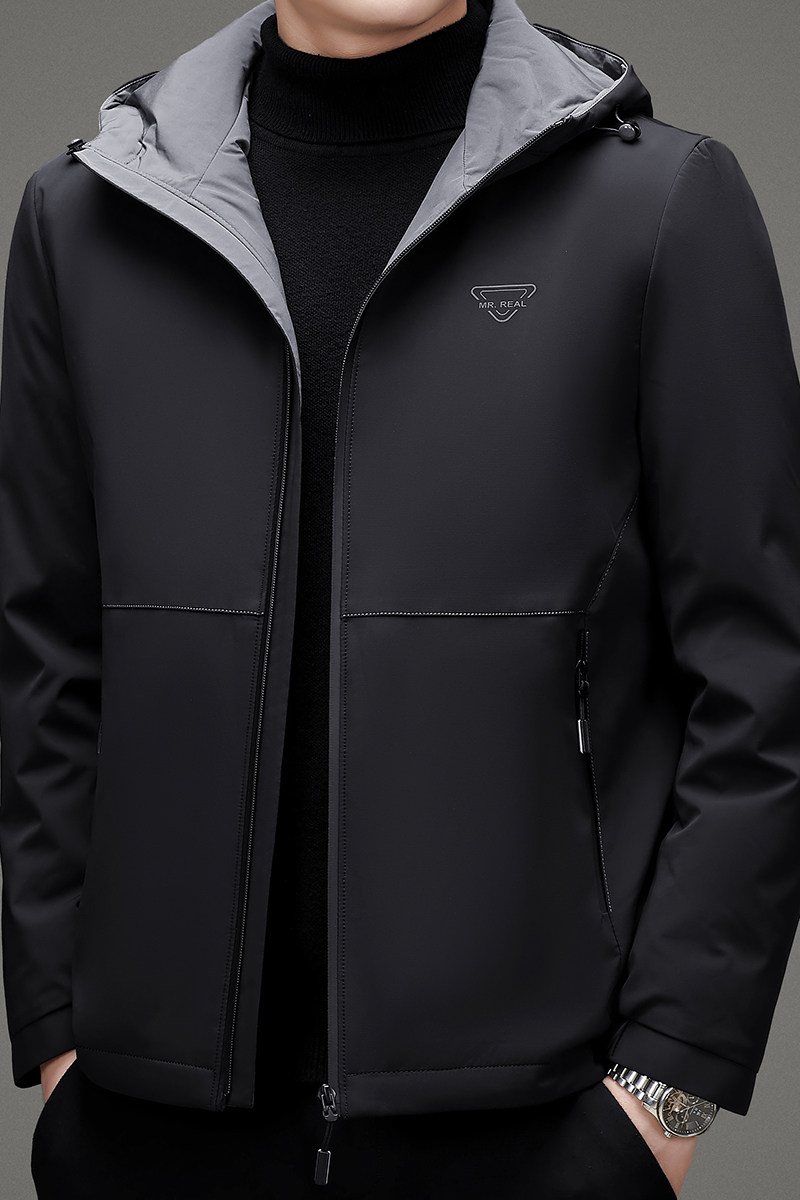 V1081钱塘2020-3冬季跑量男士休闲羽绒服连帽灰鸭绒保暖冬季P200,男装羽绒服,钱塘207-3