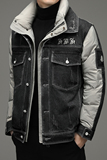 T30737钱塘2020-3冬季羽绒服牛仔面料高品轻奢多口袋流行男生P310，男装羽绒服，钱塘207-3