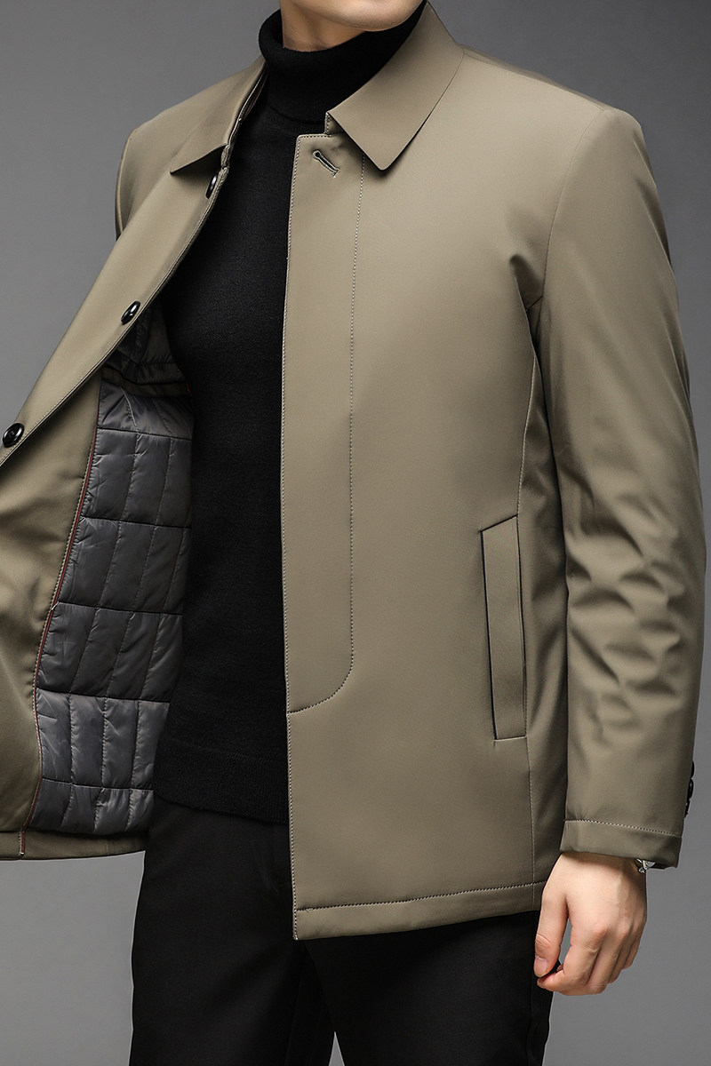 DMF9985钱塘2020-3冬季男士翻领棉服加厚商务高品质基础款P150,男装棉衣,钱塘207-3