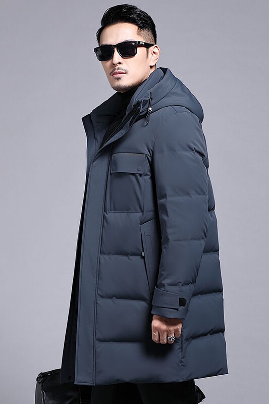 B21159钱塘2020-3冬季羽绒服加厚连帽男士中长款休闲外穿外套P355,男装羽绒服,钱塘207-3