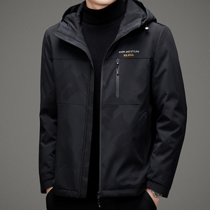 V1079钱塘2020-3冬季跑量男士休闲羽绒服连帽灰鸭绒保暖冬季P215图片