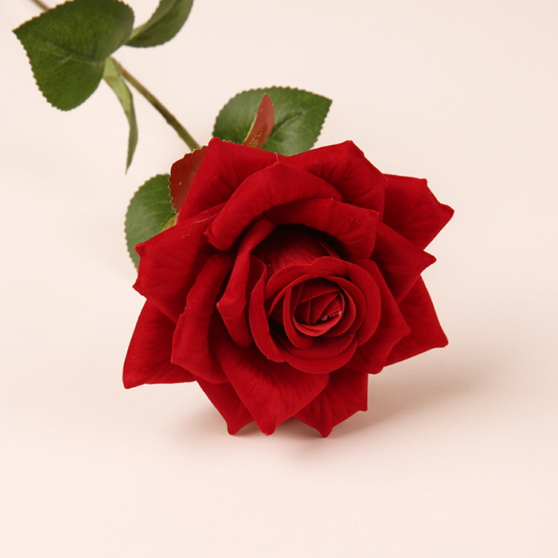 Artificial roses, indoor artificial flowers, tulips, plastic living room decoration bouquets, single ornaments, flower arrangements, dried flower displays thumbnail 4
