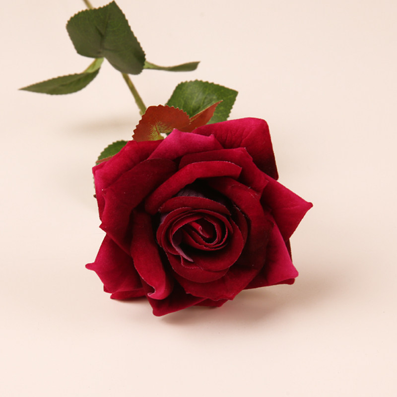 Artificial roses, indoor artificial flowers, tulips, plastic living room decoration bouquets, single ornaments, flower arrangements, dried flower displays thumbnail 3
