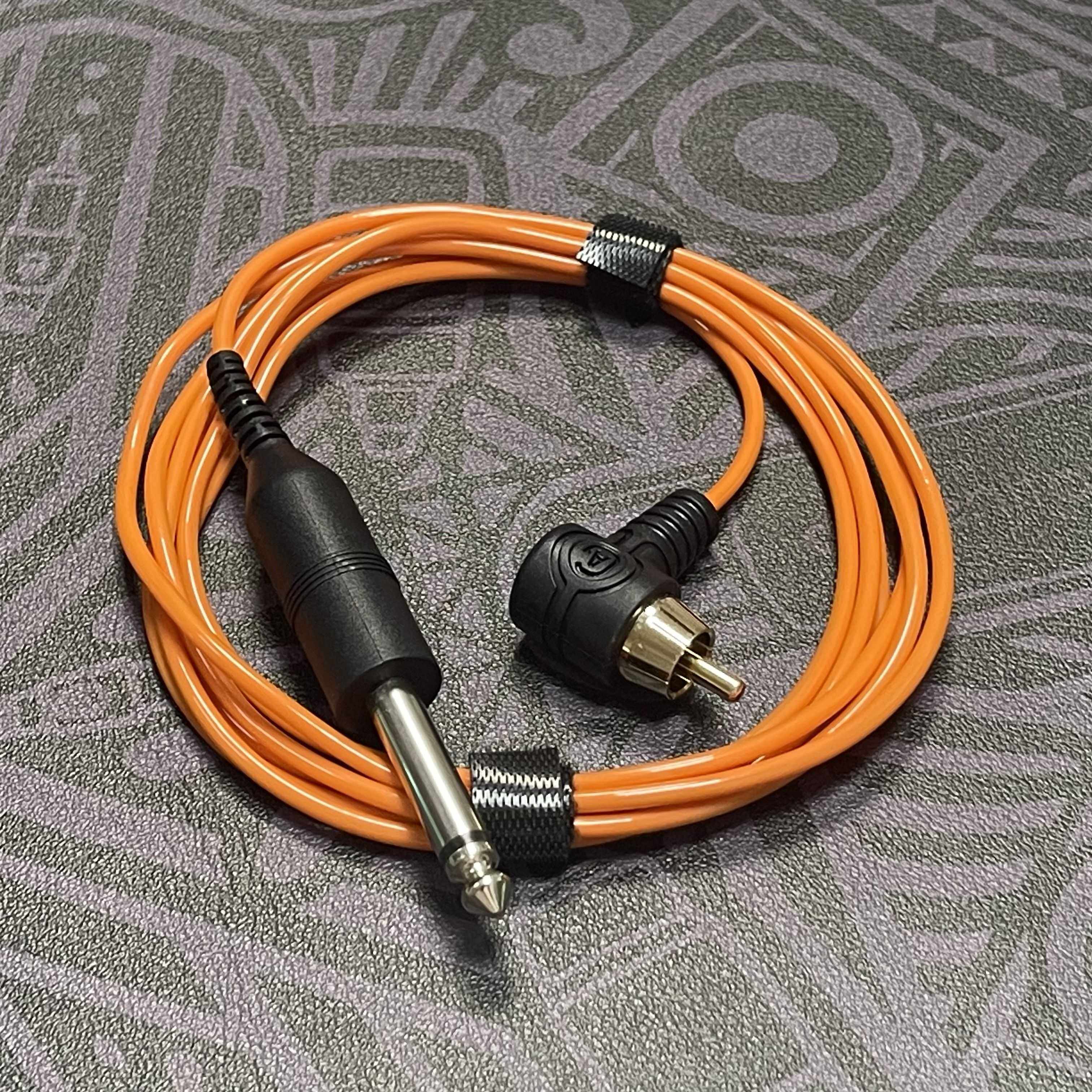 POPEIRONS勾线直角硅胶弯头RCA纹身专用马达机连接线纹身电源线