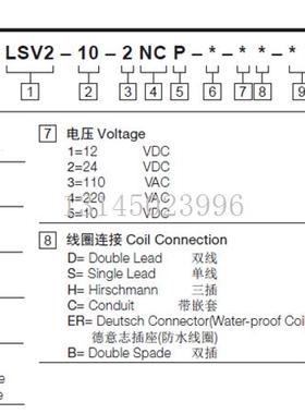 LSV2-10-2NCP-M螺纹插装阀电磁阀 二位二通换向阀 常闭型