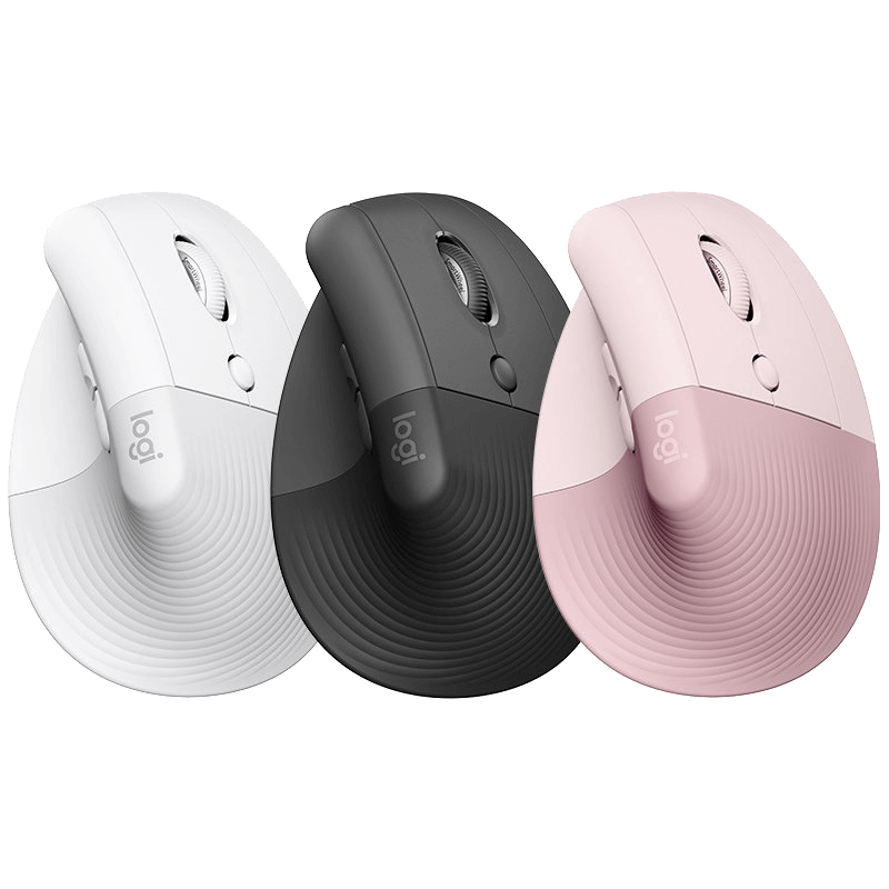 罗技lift人体工学垂直鼠标无线蓝牙静音笔记本电脑办公中小手女生