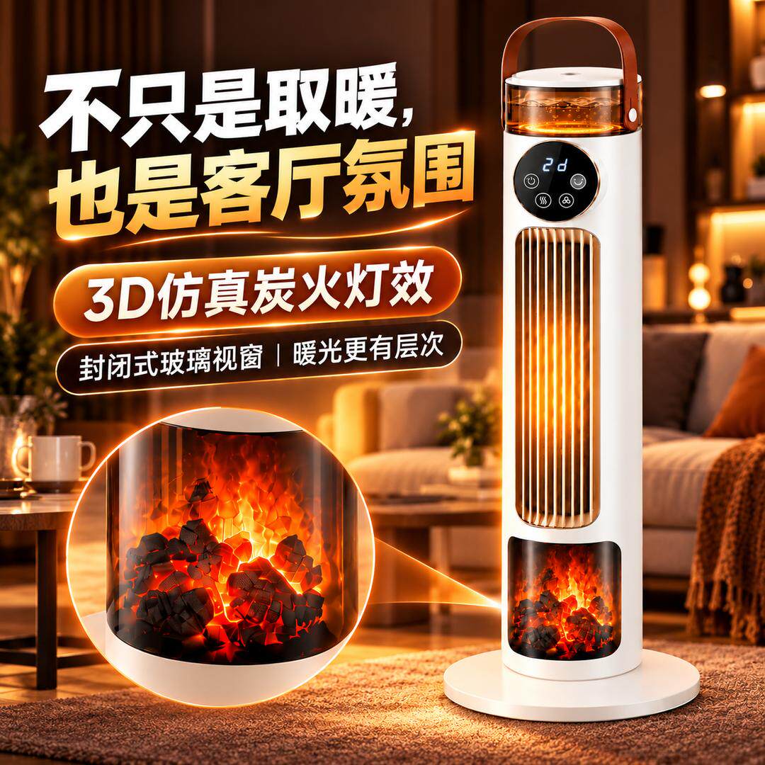 新款家用取暖器智能暖风机
