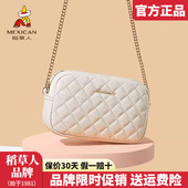 单肩包链条包百搭菱格迷你手机斜挎包正品 稻草人女包2025新款 时尚