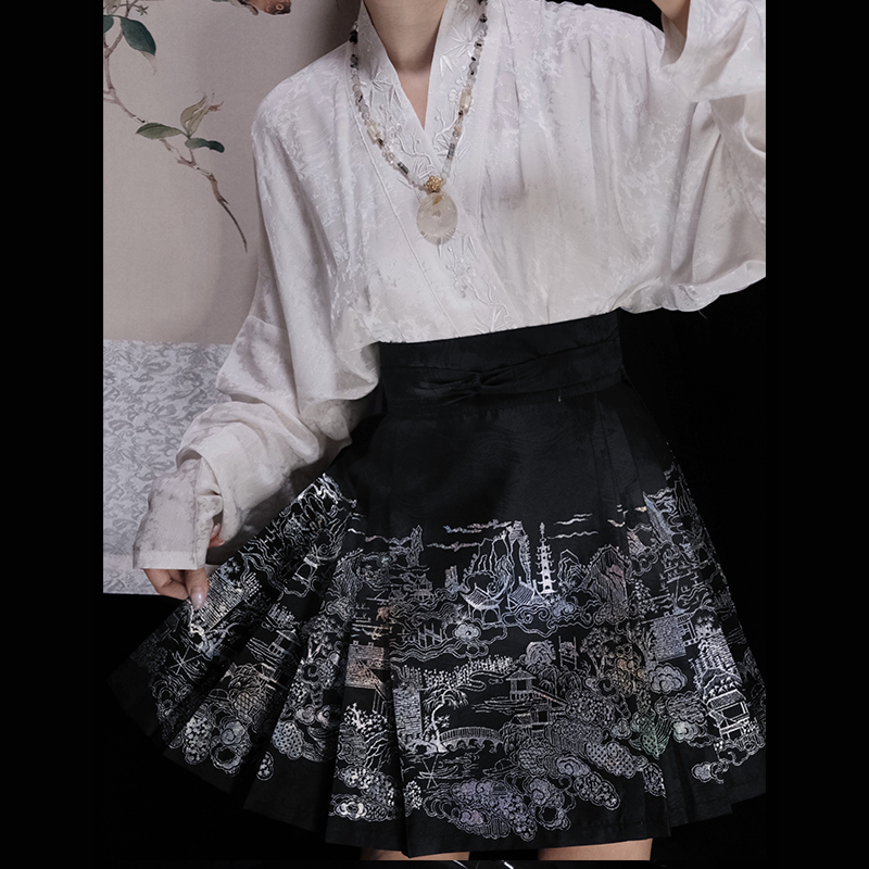 醉雨朵2024重工织金螺钿夏季套装