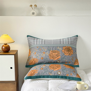 纯棉枕巾100全棉一对2025新款高端优质加厚8层纱布吸汗成人防头油