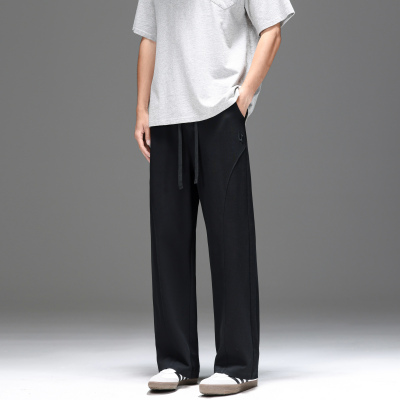 UNKNOWTAL弯刀微喇肌理感休闲裤