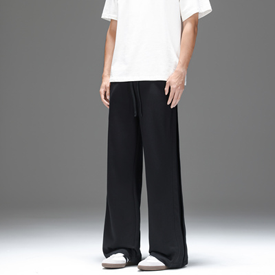 UNKNOWTAL侧缝活页微喇休闲长裤