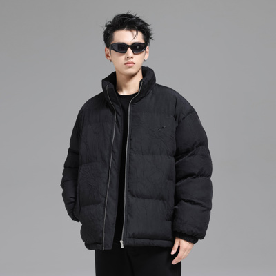 UNKNOWTAL厚款秋冬褶皱棉服